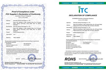 起鸿 OLED透明屏 CE FCC ROHS（2）